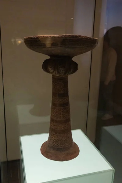 Antiga Taça Cerâmica Indígena Conhecida Como Betanci Museu Dourado — Fotografia de Stock