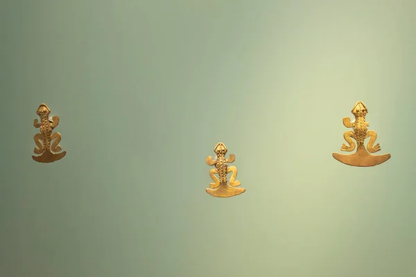 황금빛 올챙이 황금으로 형상에 접어든 — 스톡 사진