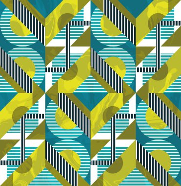 Modern geometrik elmas dikiş desenleri