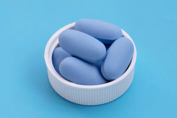 Prep Pre Exposure Prophylah Синие Таблетки Используемые Профилактики Вич Синие — стоковое фото