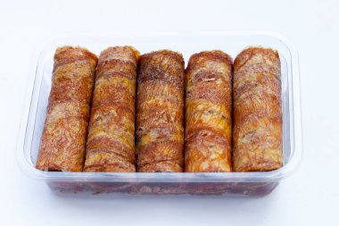 Sun dried banana roll snacks