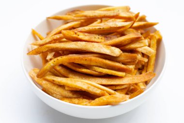 Crispy banana sticks. Fruit snack