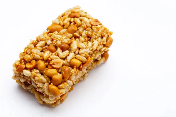Krayasart Thai Crispy Rice Peanut Sesame Cereal Bar — 图库照片