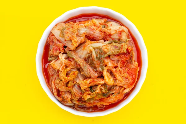 stock image Kimchi, Korean dish of spicy fermented vegetables