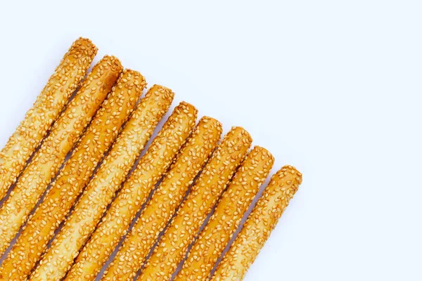 Bread Sticks White Background — Stock Photo, Image