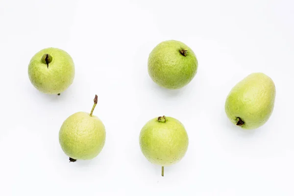 stock image Fresh guava on white background.