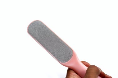 Beyaz arkaplanda ayak dosyası.