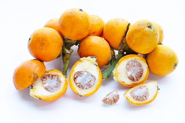 stock image Betel nuts on white background.