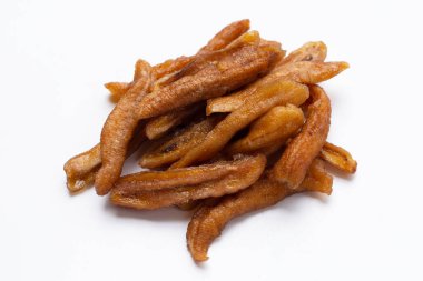 Sun dried banana. Fruit snack