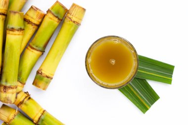 Taze sıkılmış şeker kamışı suyu