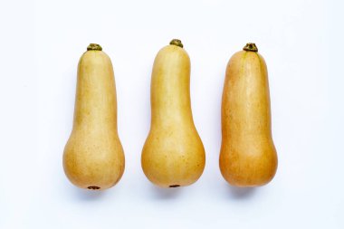 Beyaz arka planda kabak ezmesi. 