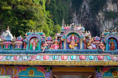 Colorful of Hindu temple in Batu Caves in Gombak, Selangor, Malaysia.