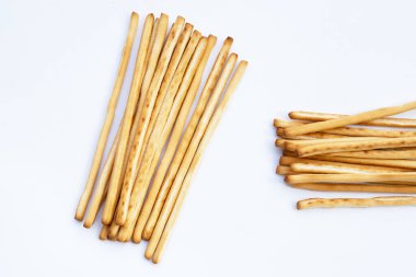 Beyaz arkaplanda Ekmek Çubukları