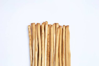 Beyaz arkaplanda Ekmek Çubukları