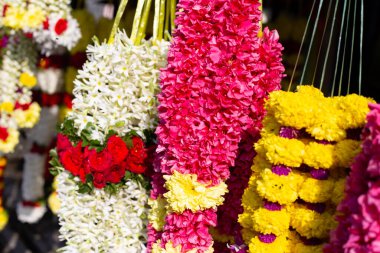 Fllower garland shop near  Batu Caves Temple, Malaysia