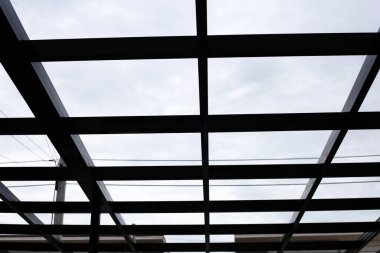 Steel roof structure. Build a room addition