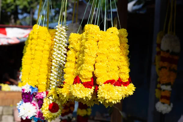 Fllower garland shop near  Batu Caves Temple, Malaysia