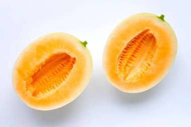 Kavun beyazda izole edilmiş..