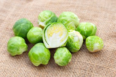 Fresh brussels sprouts. Organic vegetables