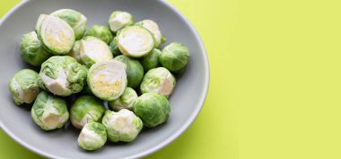 Fresh brussels sprouts. Organic vegetables