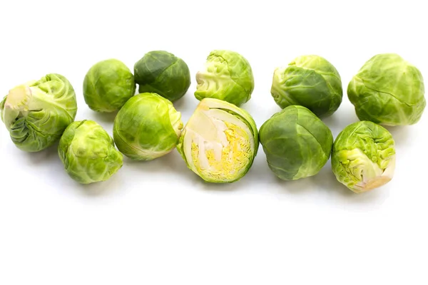 Fresh Brussels Sprouts Organic Vegetables — Stok fotoğraf