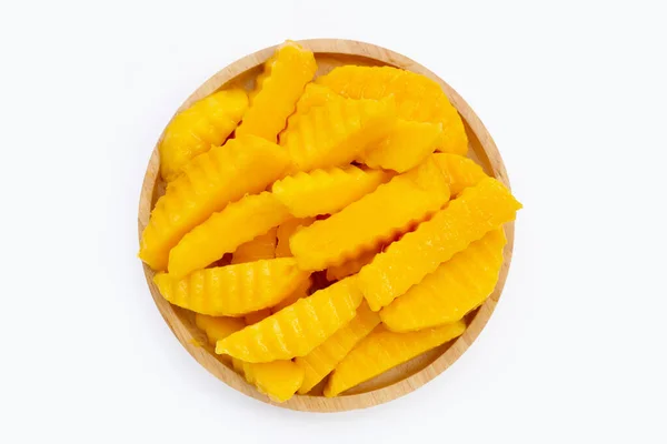 Sweet Yellow Mango Fruit Slices — 图库照片