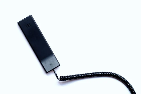 Mobilteil Des Festnetztelefons Auf Weißem Hintergrund — Stockfoto