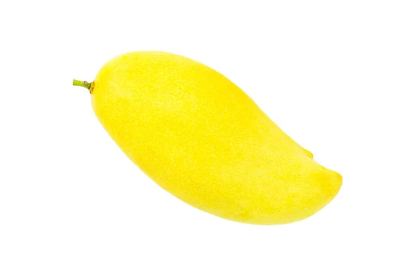 Fruta Tropical Mango Sobre Fondo Blanco Vista Superior —  Fotos de Stock
