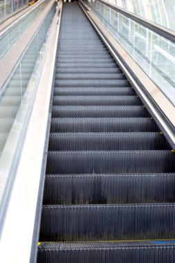 Escalator in shopping mall or building