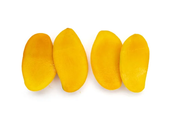 Tropisk Frukt Mango Vit Bakgrund — Stockfoto