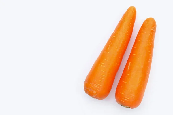 Морква Білому Тлі — стокове фото