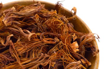 Dried red cotton tree flower