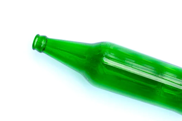 Zielone Butelki Białym Tle — Zdjęcie stockowe