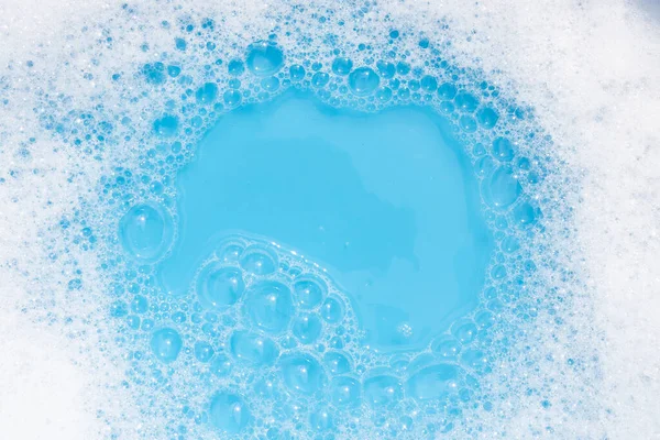洗涤剂泡沫泡沫 顶部视图 — 图库照片