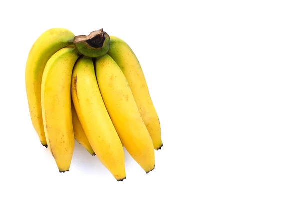 Bananenfrucht Auf Weißem Hintergrund — Stockfoto