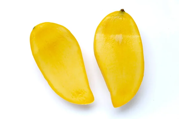 Tropisch Fruit Mango Witte Achtergrond — Stockfoto