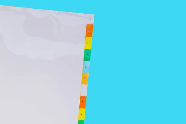 Office Folders Blue Background — Stock Photo, Image