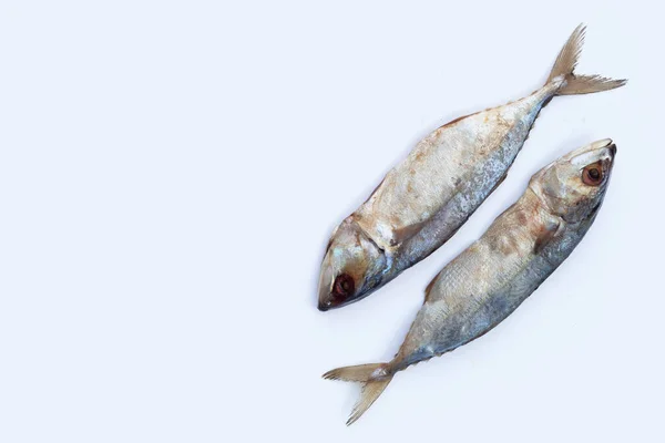 Salted Fish White Background — Stock Photo, Image