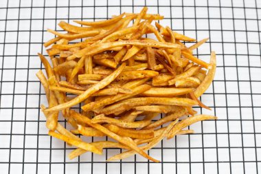 Crispy banana sticks. Fruit snack