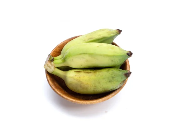 Культивированный Банан Белом Фоне — стоковое фото