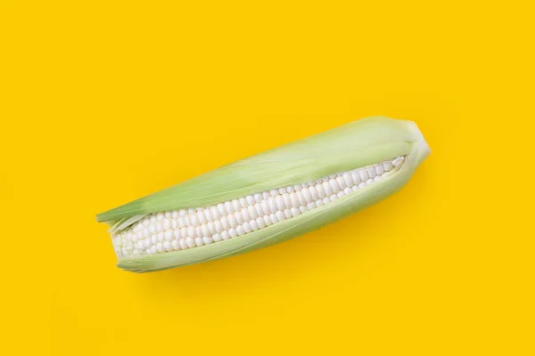 Hokkaido Melk Maïs Gele Achtergrond — Stockfoto