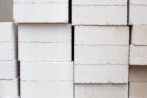 Stacked Lightweight Construction Bricks — Stock Photo, Image