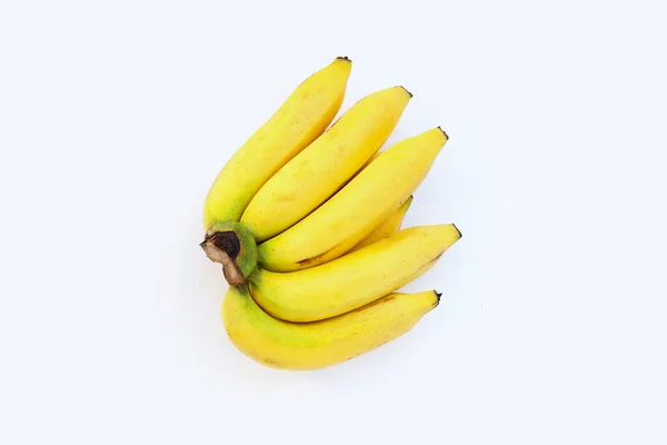 Banánové Ovoce Bílém Pozadí — Stock fotografie
