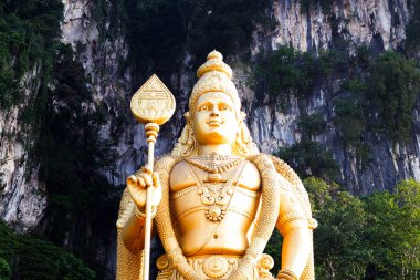 Batu mağaraları renkli merdiven. Malezya