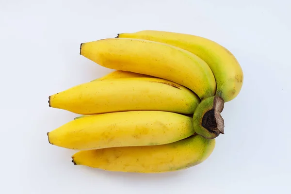 白色背景的香蕉果 — 图库照片