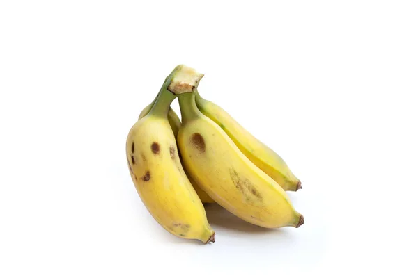 Банан Белом Фоне Плоды Здоровья — стоковое фото