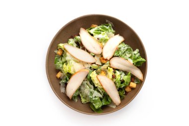 Lezzetli ızgara tavuk sezar salatası.