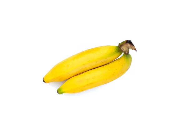 Fruta Del Plátano Sobre Fondo Blanco —  Fotos de Stock