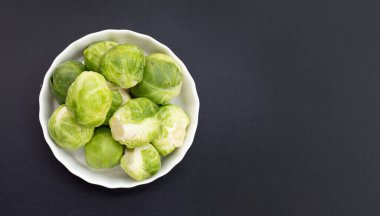 Fresh brussels sprouts. Organic vegetables