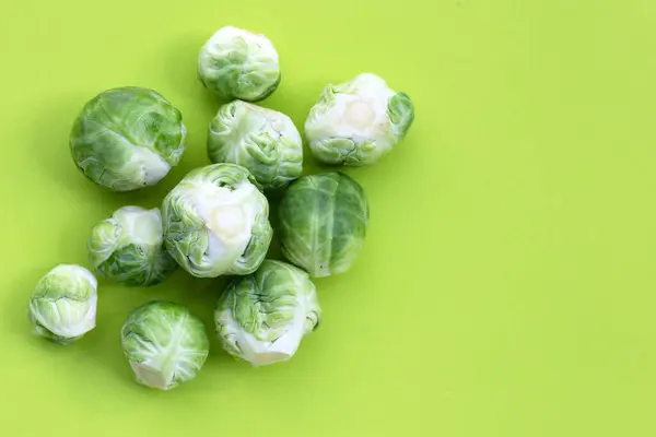 Fresh Brussels Sprouts Organic Vegetables — Stock fotografie